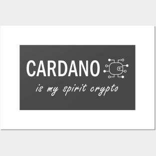 Cardano is my Spirit Crypto - Dark BG Posters and Art